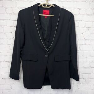 JENNIFER LOPEZ • Black Silver Trim Blazer Size Large